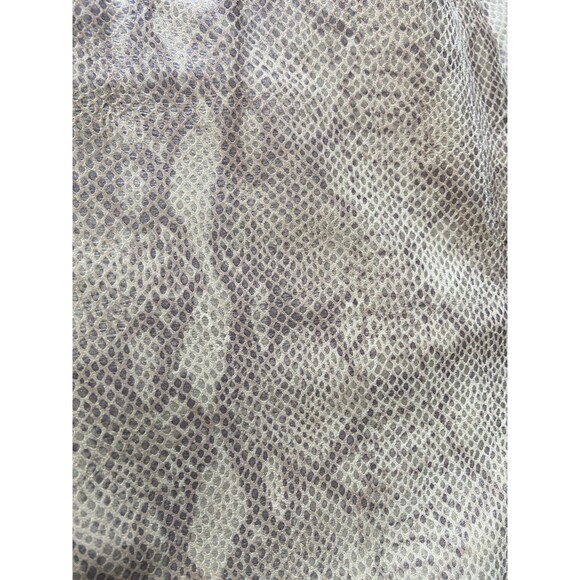Vintage Y2K Womens Snakeskin Genuine Leather Pants Size 14 Rocker Editorial Glam - Picture 3 of 10